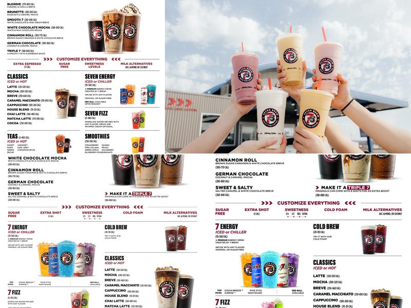7 Brew Coffee Menu