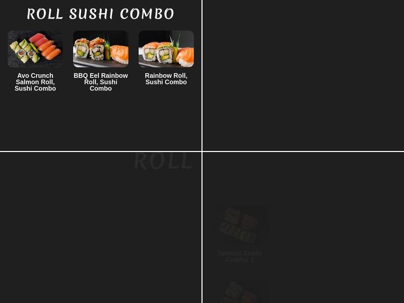 Mac's Sushi Menu