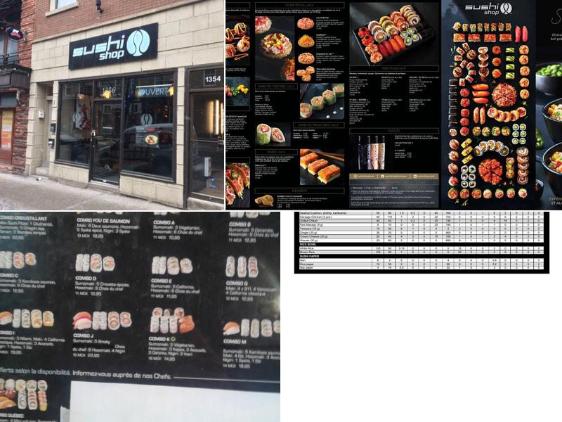 Sushi Shop Menu
