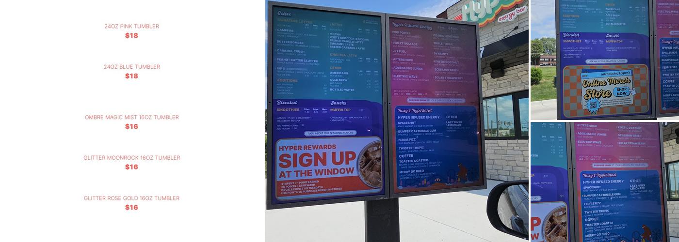 Hyper Energy Bar Urbandale Menu