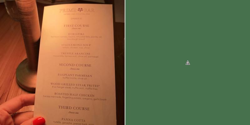 The Lounge Menu