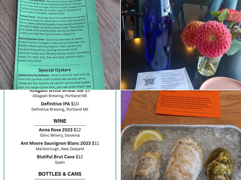 Jolie Rogers Raw Bar Menu