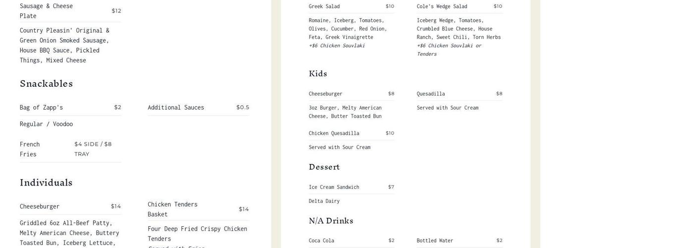 Circle and Square Menu