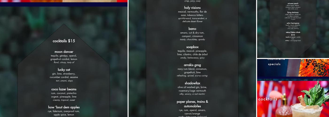 ruth Menu