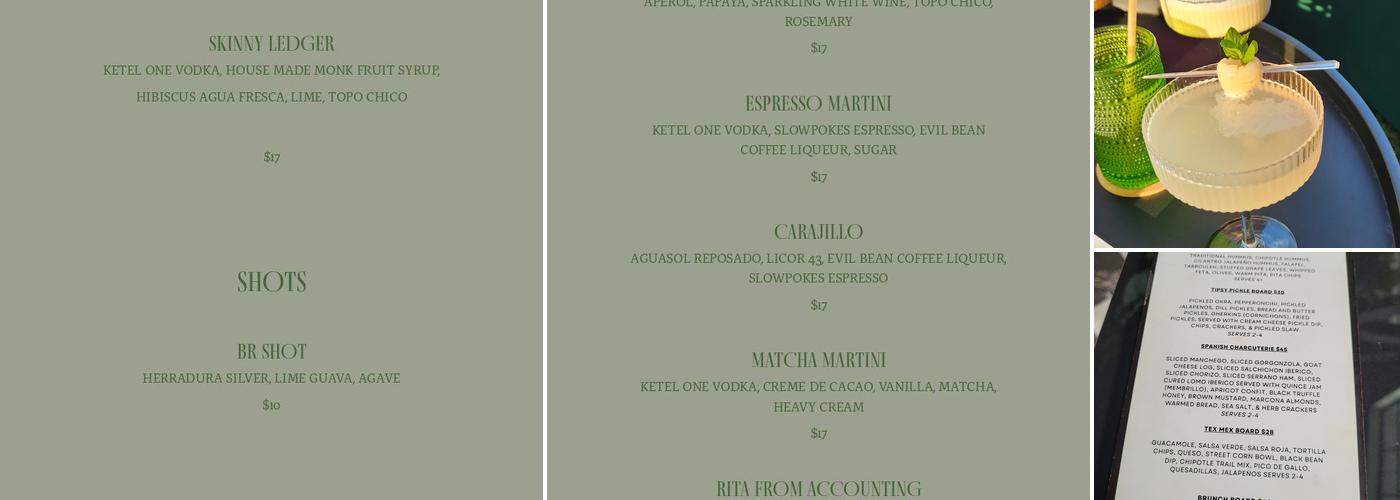 Best Regards Menu