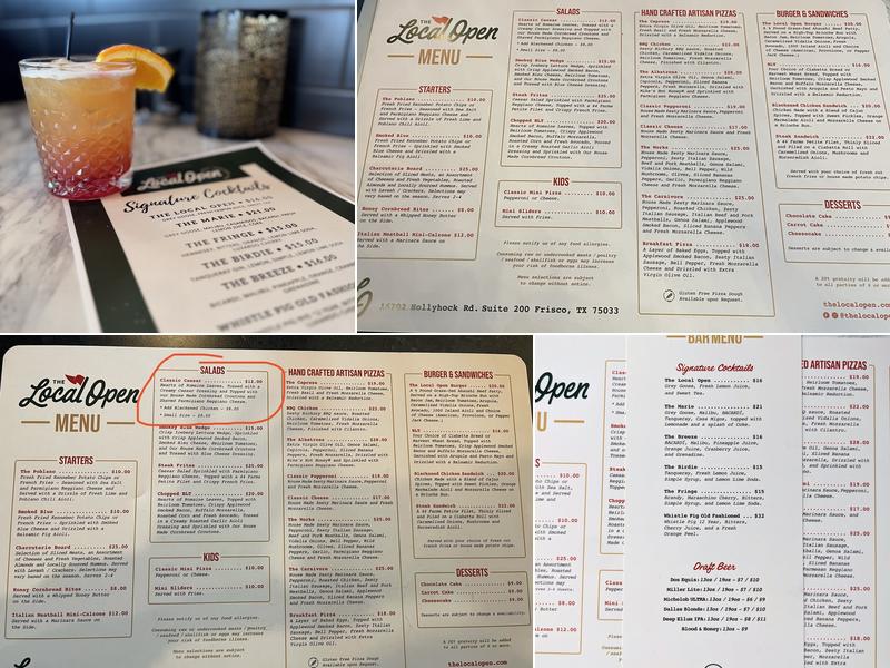 The Local Open Menu