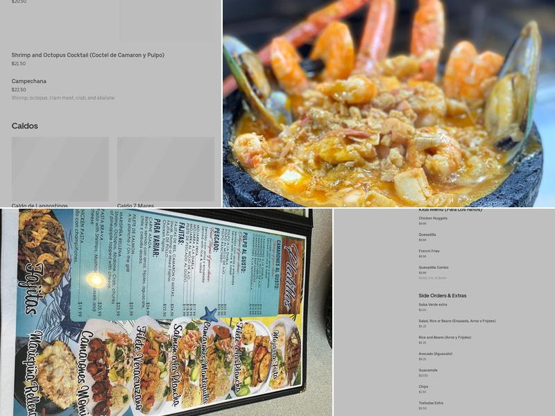 El Muchacho Alegre Menu