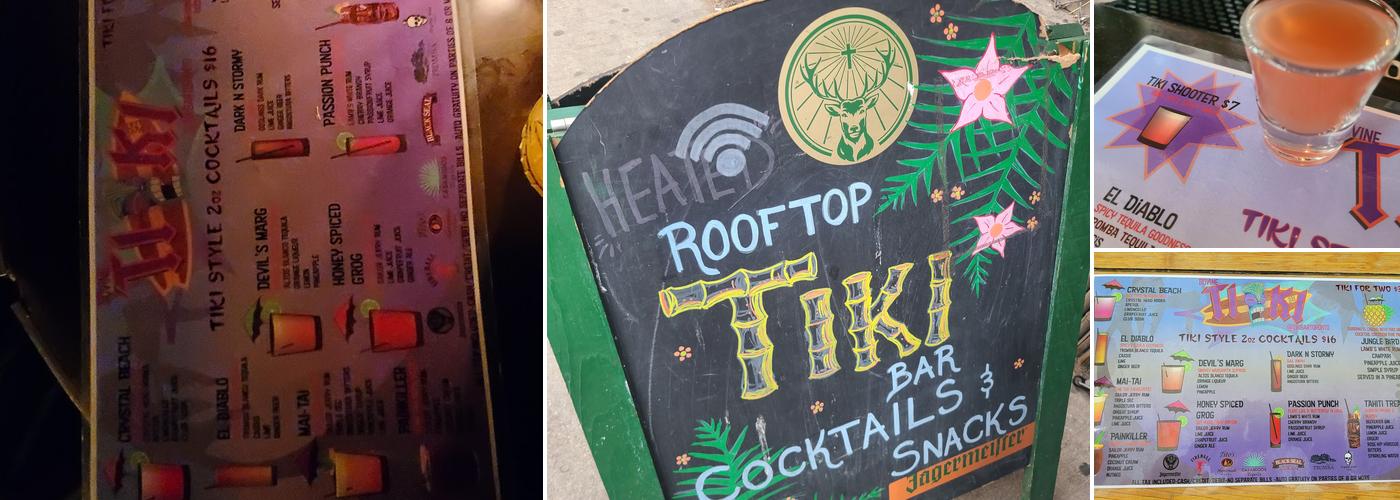 Tiki Bar Menu