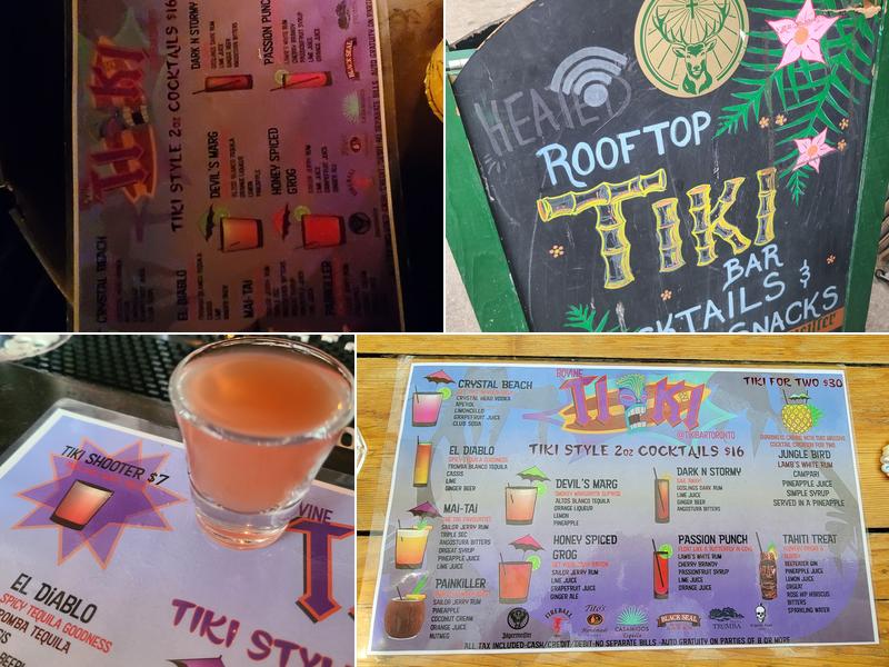 Tiki Bar Menu
