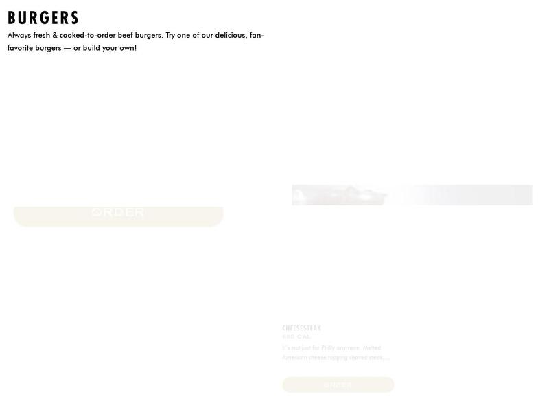 Wayback Burgers Menu