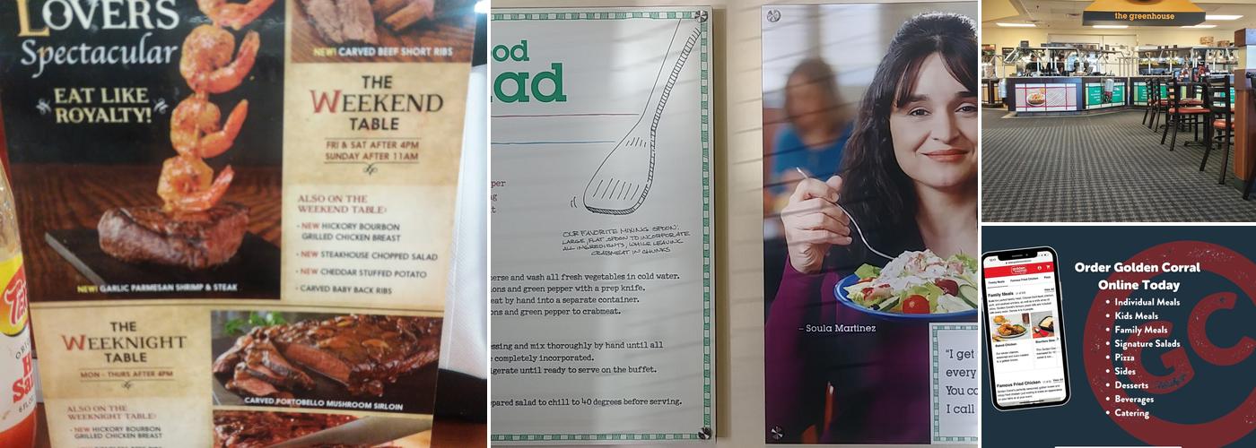 Golden Corral Buffet & Grill Menu