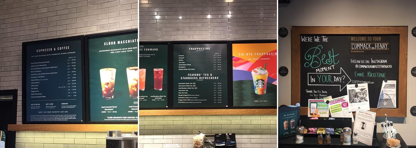 Starbucks Menu
