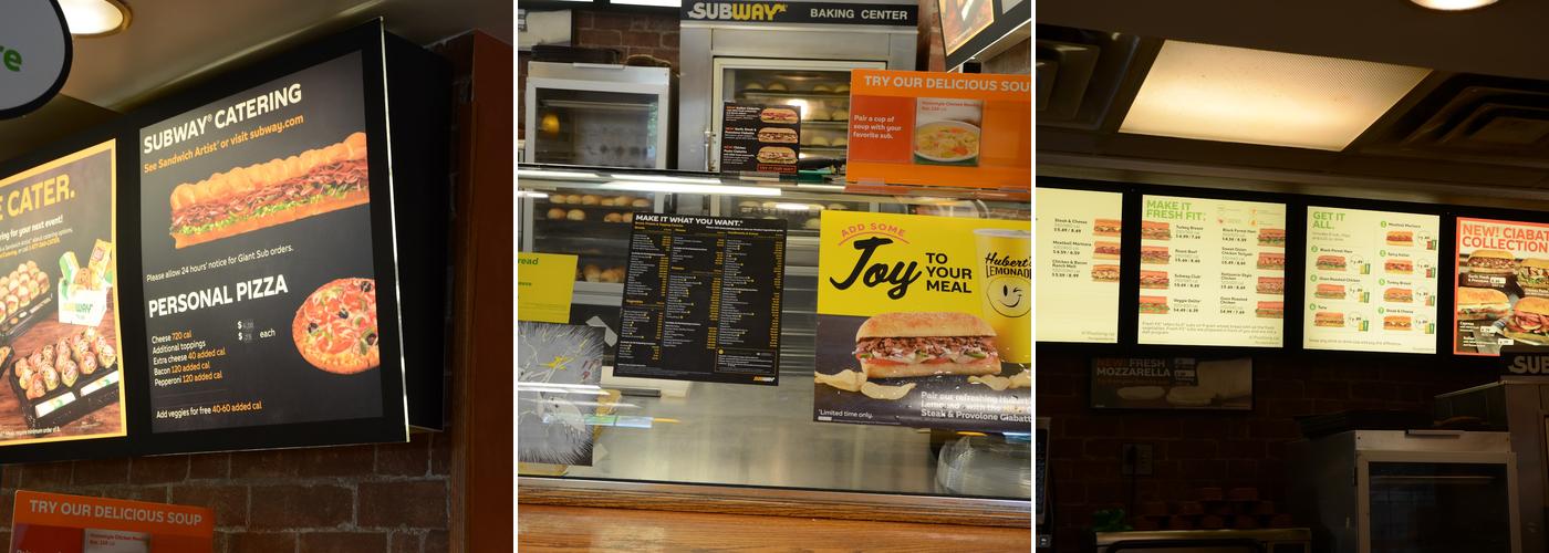 Subway Menu