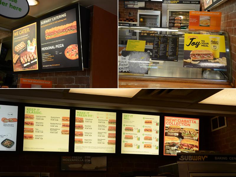 Subway Menu