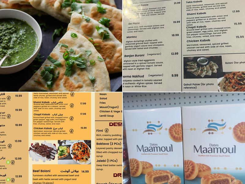 Kabul Corner Menu