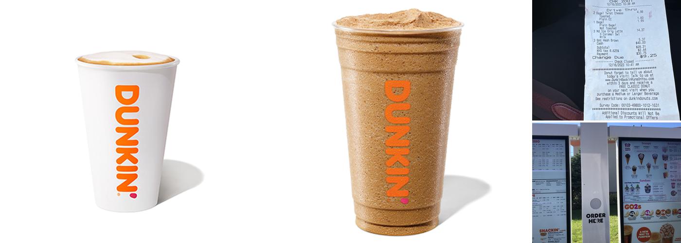 Dunkin' Menu