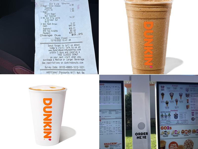 Dunkin' Menu