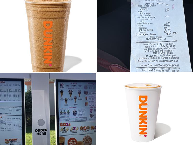 Dunkin' Menu