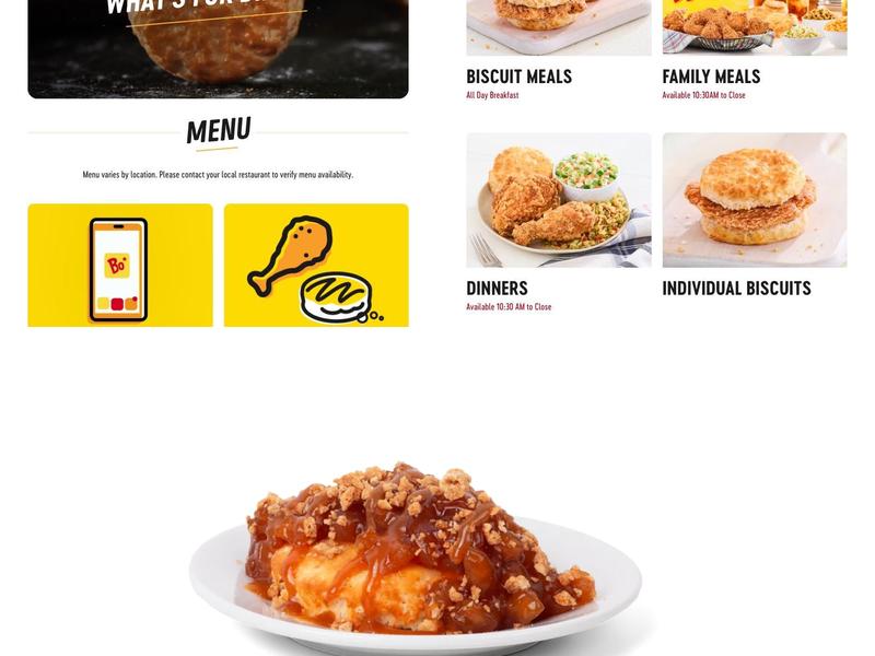 Bojangles Menu