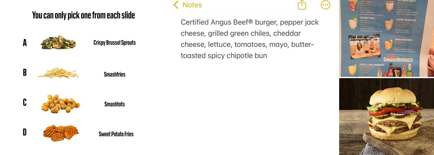 Smashburger Menu