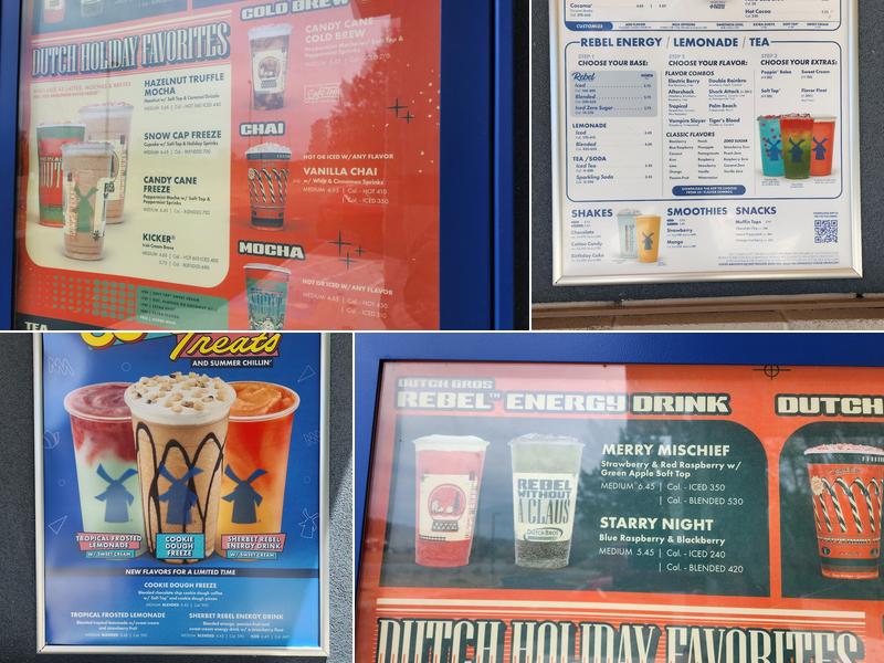 Dutch Bros Coffee Menu