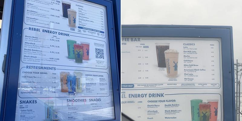 Dutch Bros Coffee Menu