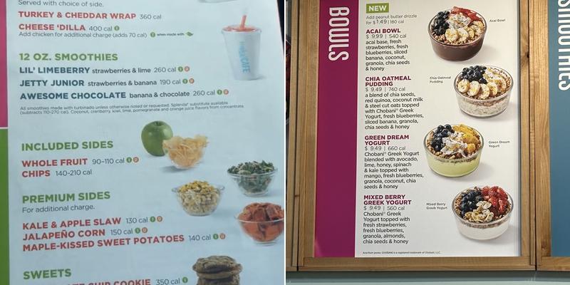 Tropical Smoothie Cafe Menu