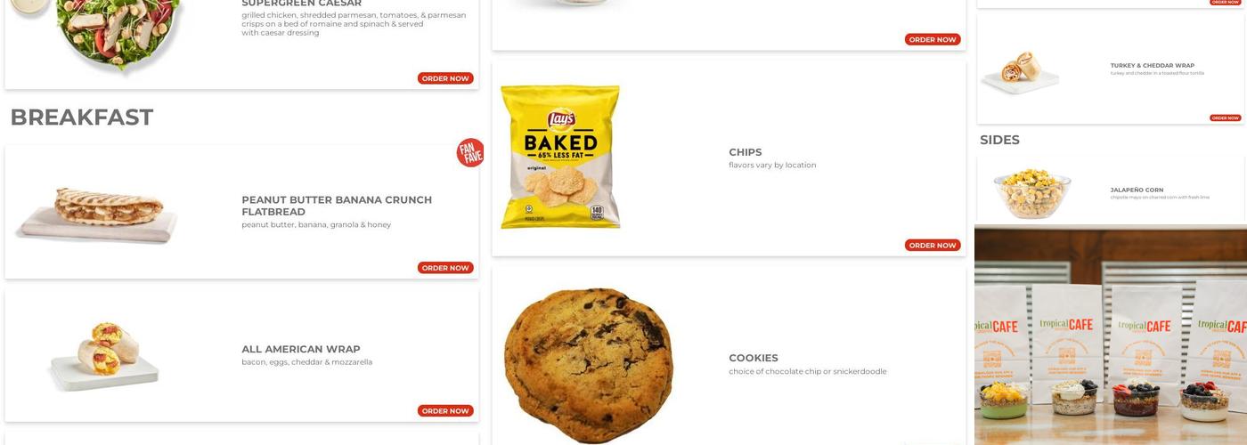 Tropical Smoothie Cafe Menu