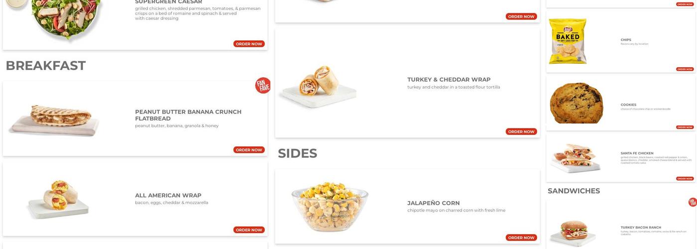 Tropical Smoothie Cafe Menu