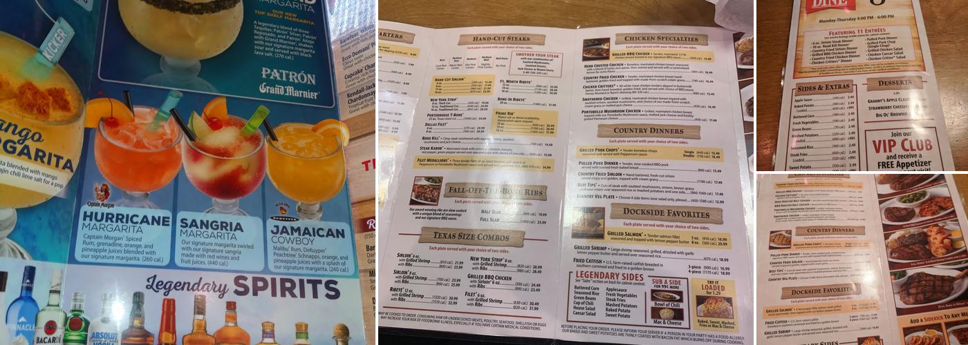 Texas Roadhouse Menu