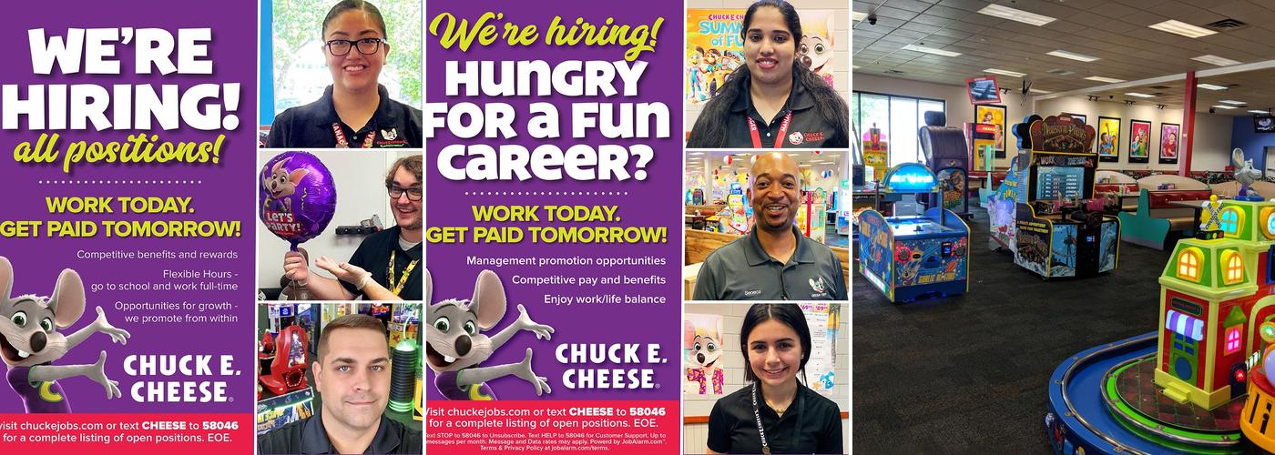 Chuck E. Cheese Menu