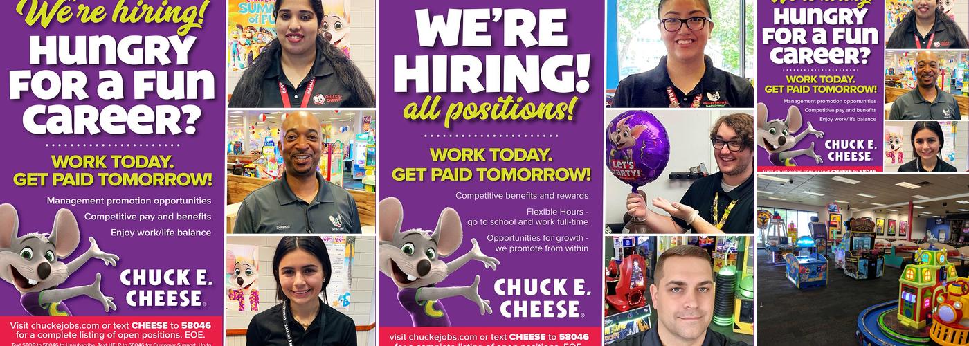 Chuck E. Cheese Menu