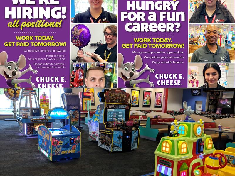 Chuck E. Cheese Menu