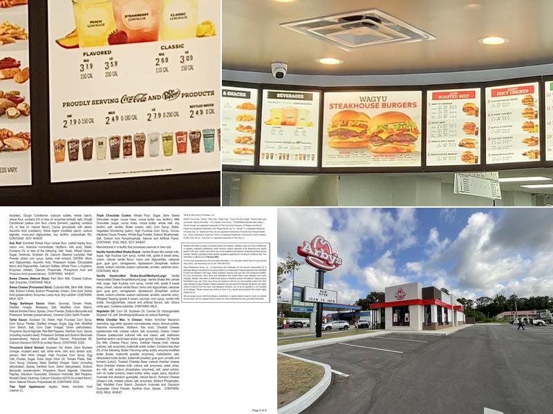 Arby's Menu