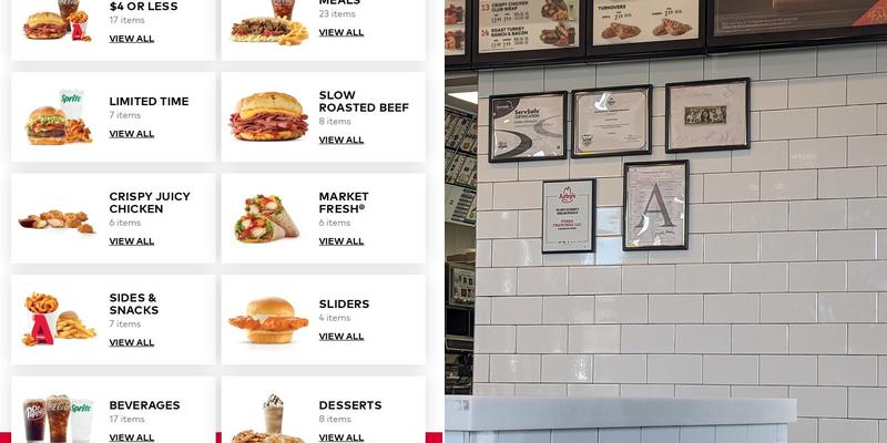 Arby's Menu