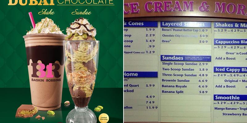 Baskin-Robbins Menu