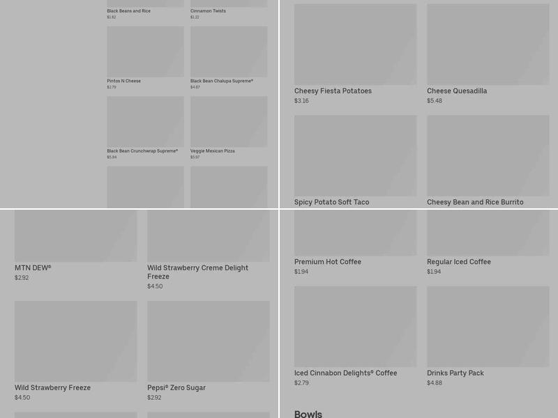 Taco Bell Menu