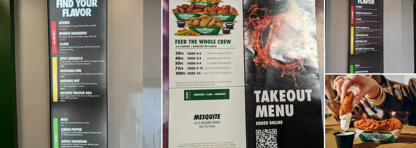 Wingstop Menu