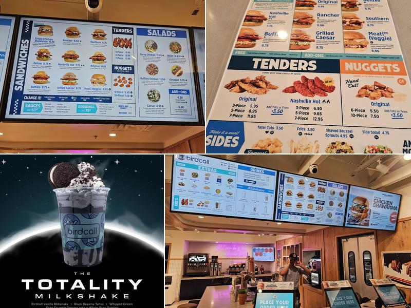 Birdcall - All Natural Chicken Menu