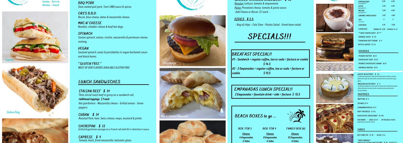 Ori's Bakery & Café Menu