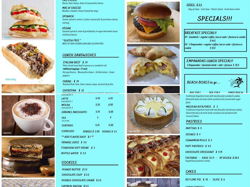 Ori's Bakery & Café Menu