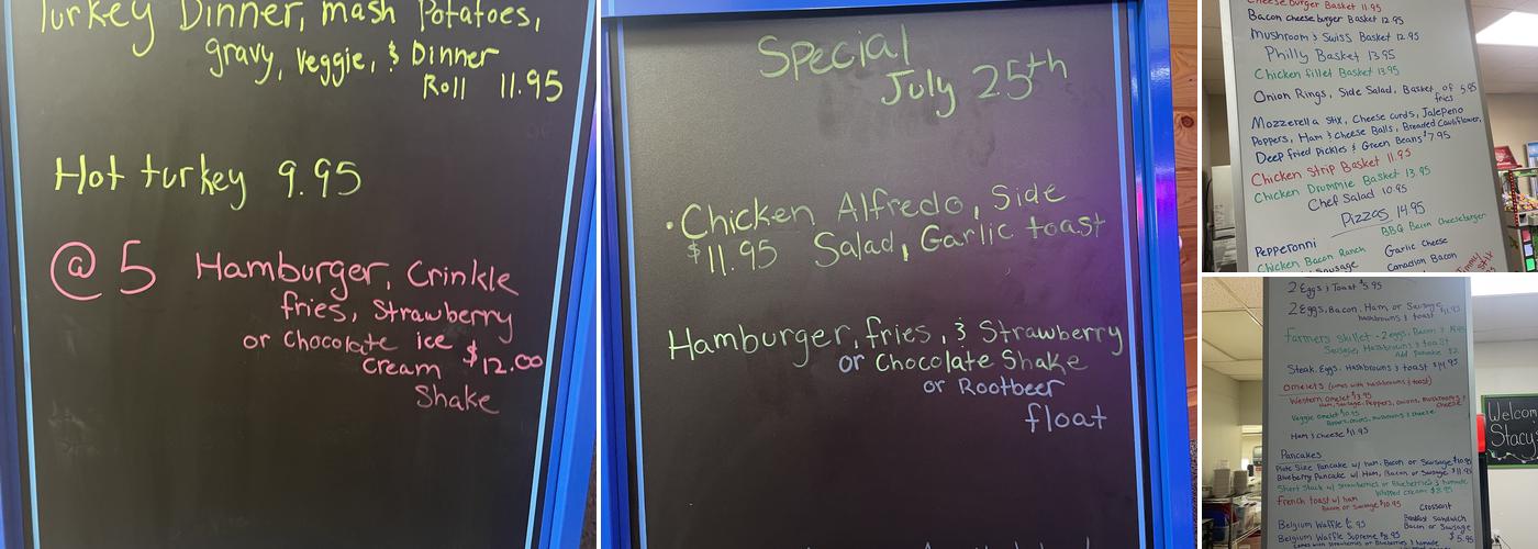 Stacy's kitchen Menu