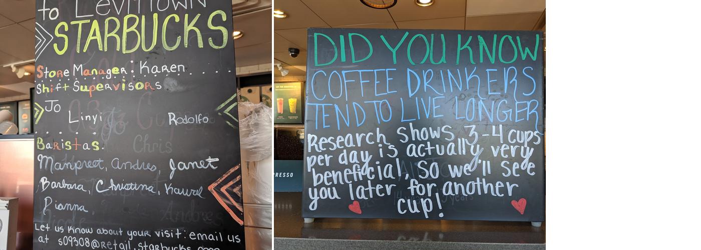 Starbucks Menu