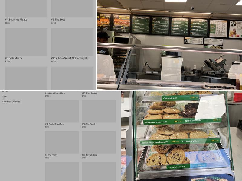 Subway Menu