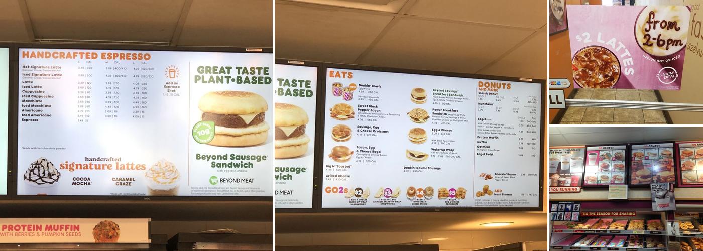 Dunkin' Menu