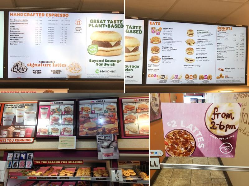 Dunkin' Menu