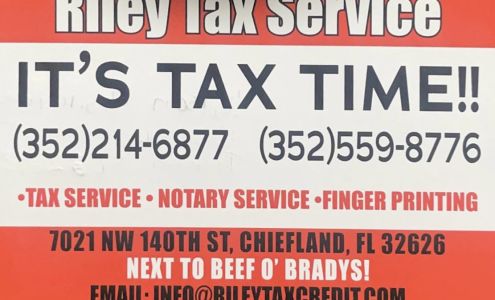 Riley Tax & Credit Service 7021 NW 140th St, Chiefland Florida 32626