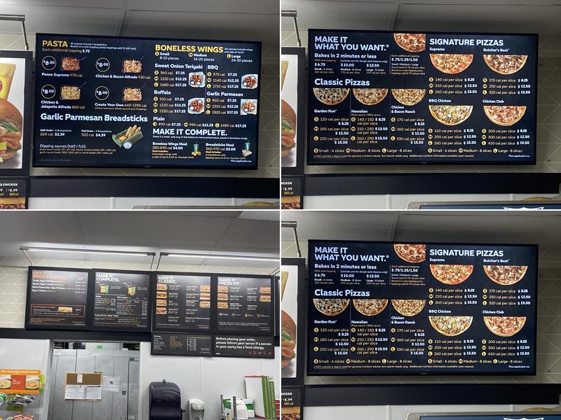 Subway Menu