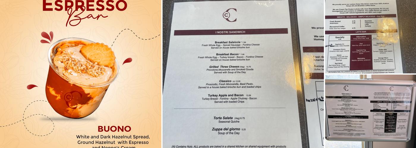 Caffé Capriccio Menu