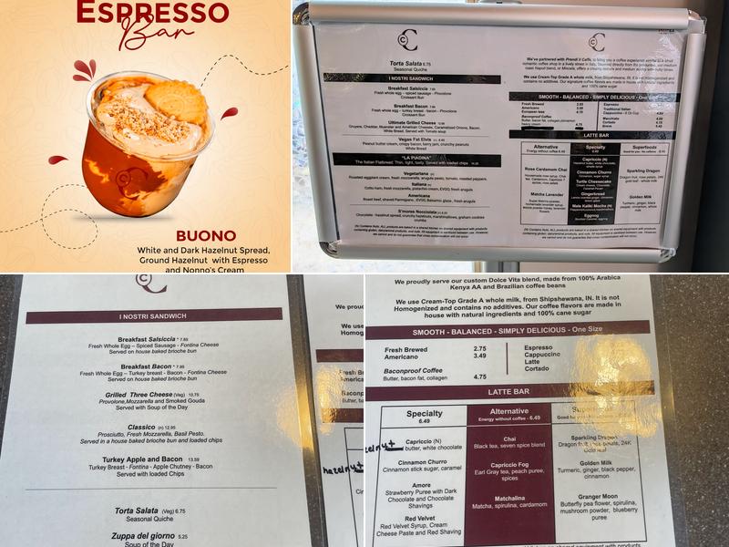 Caffé Capriccio Menu